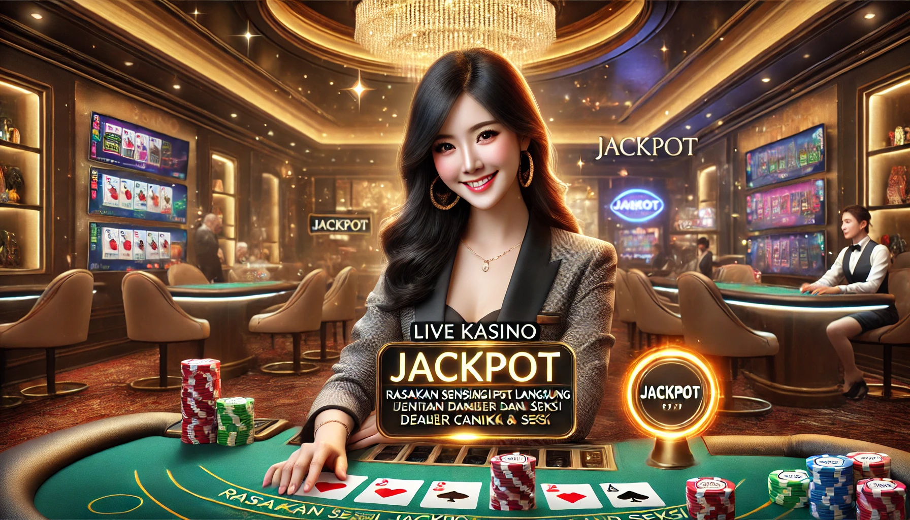 Live Kasino : Rasakan Sensasi Jackpot Langsung dengan Dealer Cantik dan Seksi